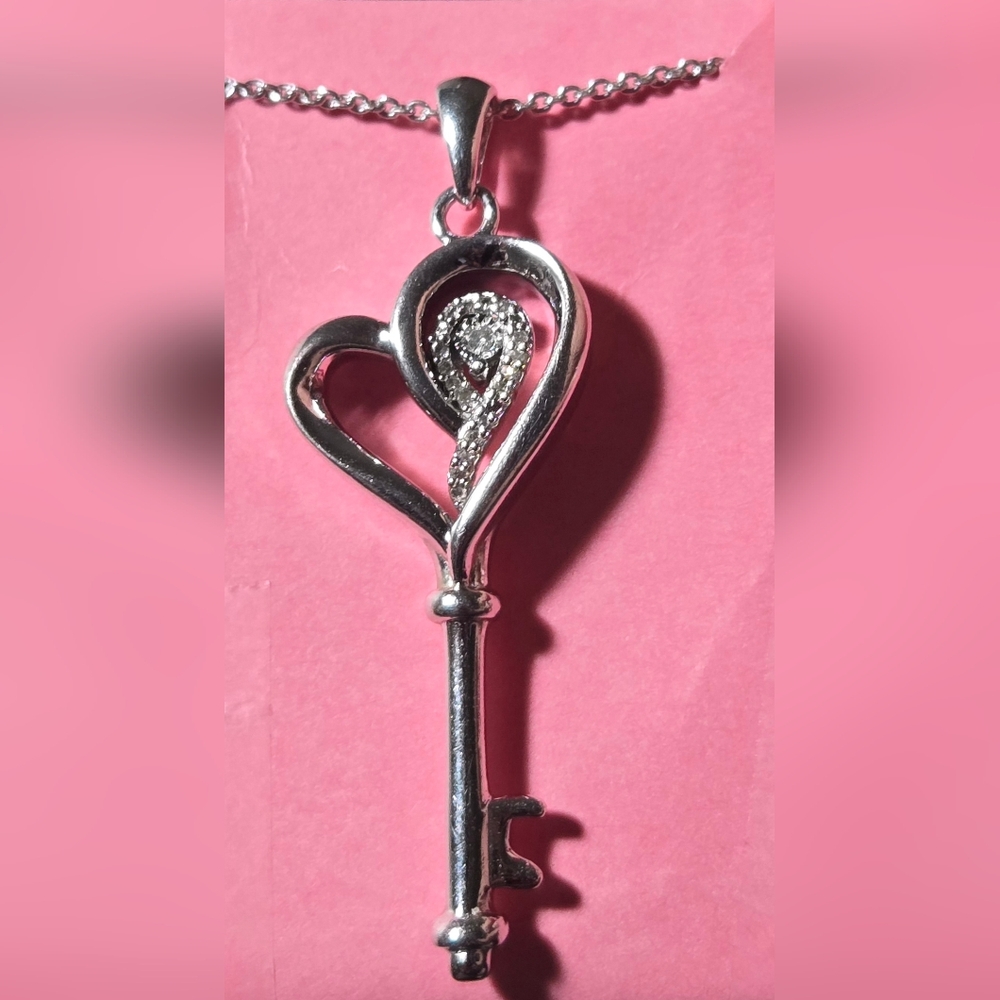 Diamond Heart and Key Necklaces, Kay Jewelers